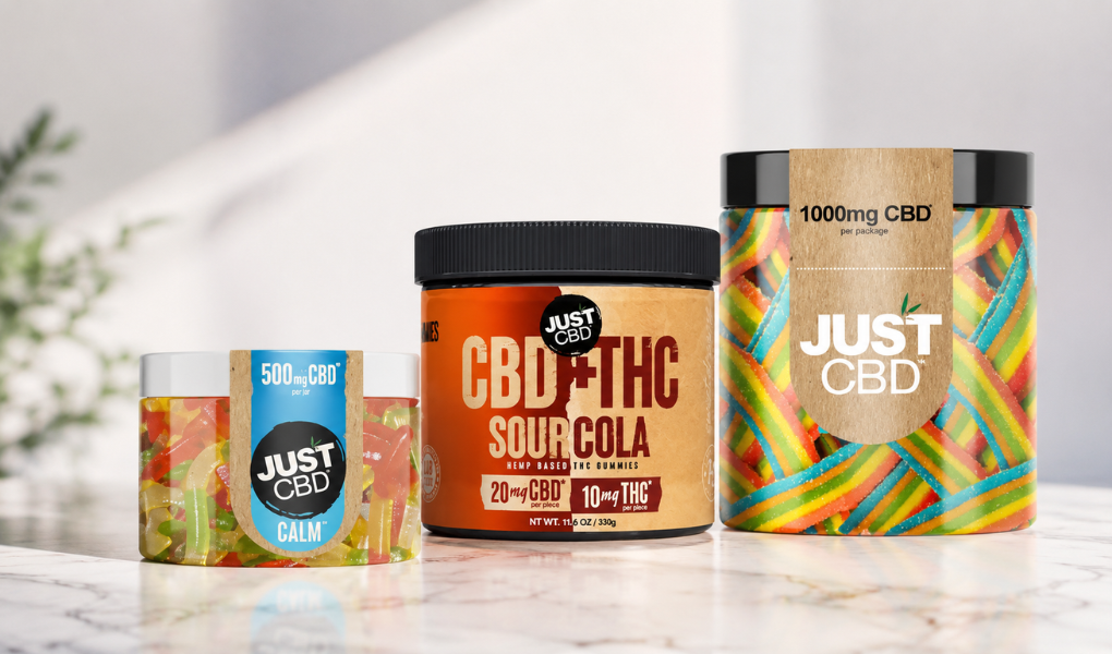 Comparison of CBD + THC Gummies, CBD Vegan Gummies, Sugar-Free CBD Gummies