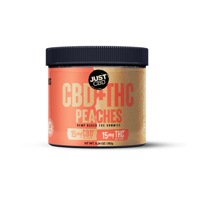 CBD + THC Peach Rings Gummies