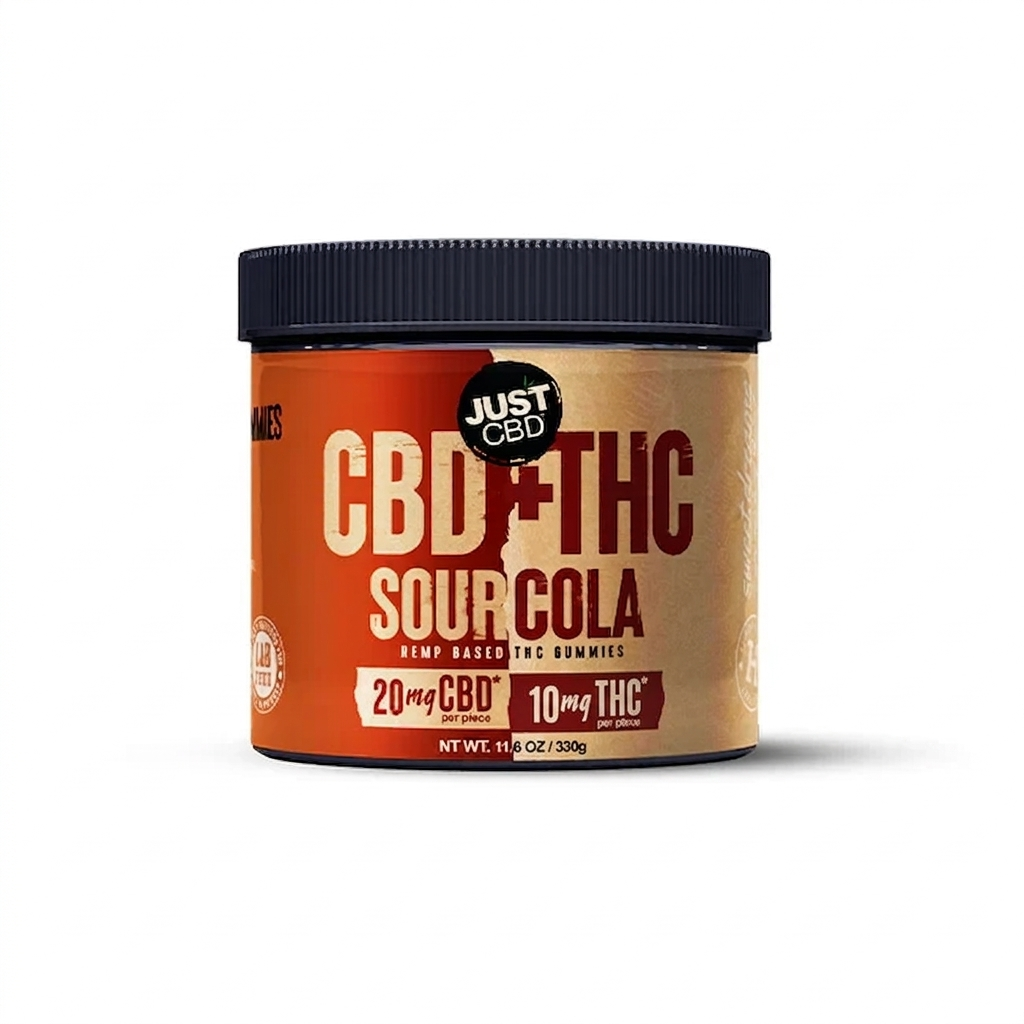 CBD + THC Sour Cola Gummies