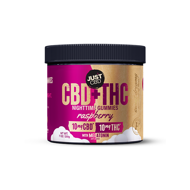 CBD + THC Nighttime Gummies 10mg CBD | 10mg THC 40 peices