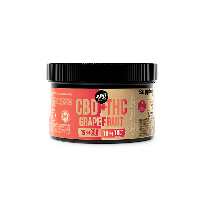 CBD+THC Grapefruit Gummies