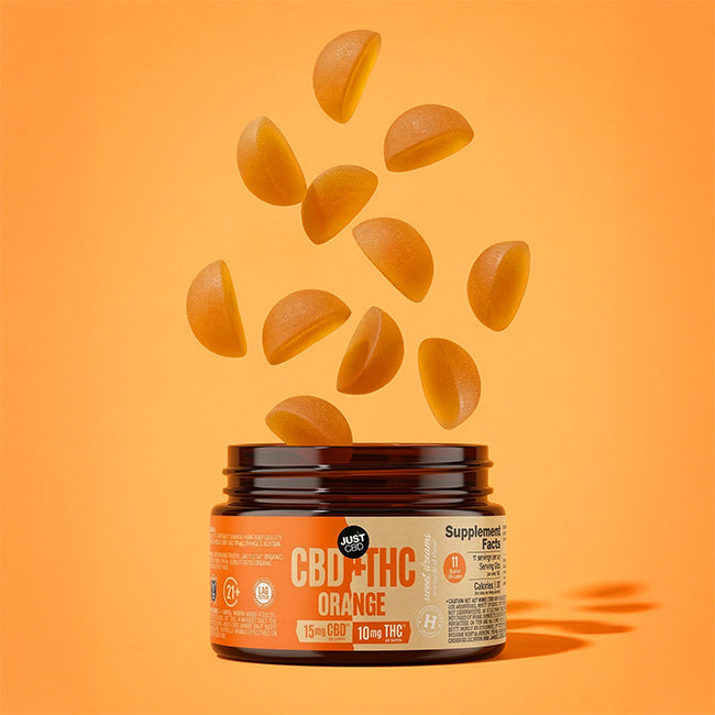 CBD + THC Orange Drops Gummies