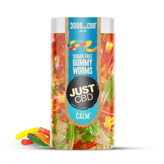 JustCBD_Gummies_Worms_SugarFree_Calm_3000mg