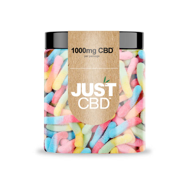 CBD Gummies 1000 mg Sour Worms