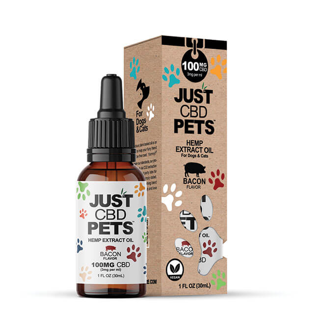 CBD Oil For Dogs – Bacon Flavored 100mg